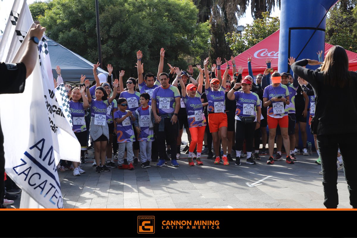 CannonMiningLA's tweet photo. El pasado sábado 4 de octubre tuvimos el honor de participar en la carrera anual organizada por AMANC Zacatecas.
Formar parte de esta noble causa, año con año, nos llena de orgullo y nos motiva a seguir impulsando la esperanza y la solidaridad. 🎗️💪 https://t.co/mvAbH5WNbw