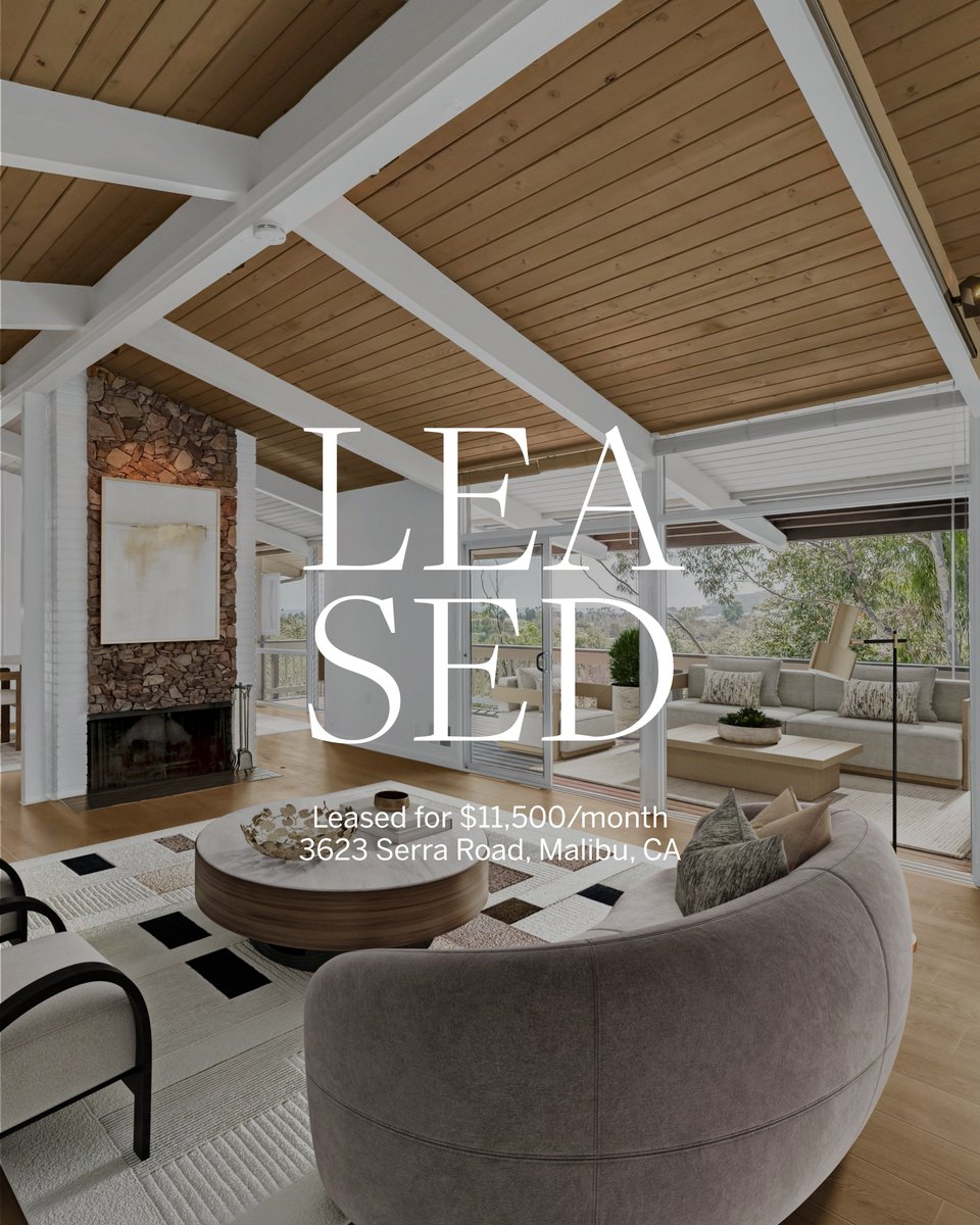 CormacWailani's tweet photo. LEASED! Located in the coveted Serra Retreat neighborhood, this tastefully updated ranch-style home features 4 bedrooms, 2 bathrooms, with breathtaking ocean &amp; mountain views.
DRE 787980/1264113
#SerraRetreat #MalibuLiving #MidCenturyModern #OceanViewHome #Malibu #SothebysRealty https://t.co/Js052izVni