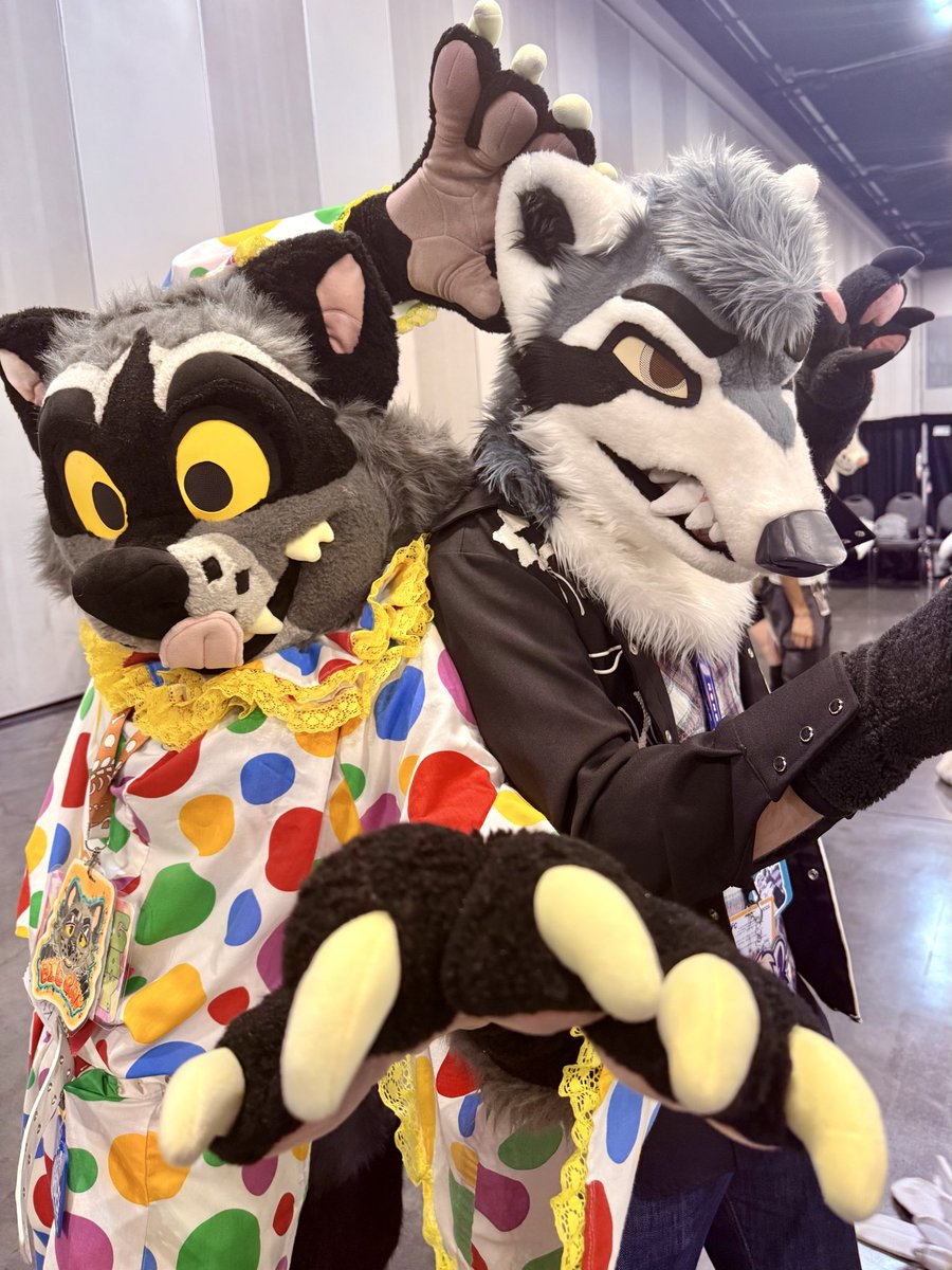 posing with the indomitable <a href="/okietheraccoon/">Okie</a>