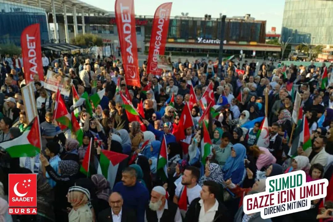 Milli Görüşçüler olarak bir kez daha haykırdık:
“Gazze yalnız değildir!”
Adalet, vicdan ve kardeşlik için meydanlardaydık.
#GazzeİçinUmut #SaadetBursa #RotamızGazze