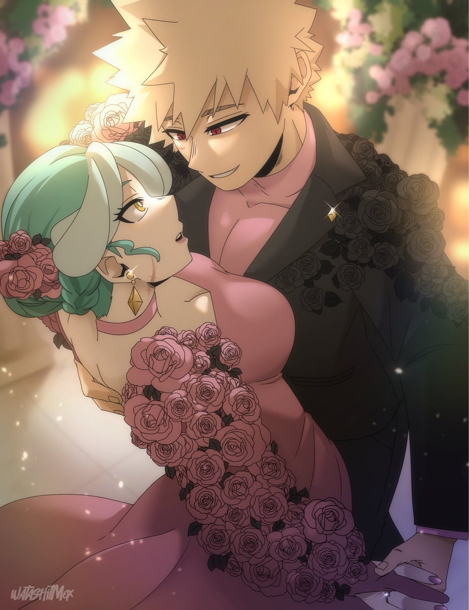 “Our last date as fiancés…” 🧡🩵

Katsuki finally danced with Haya at a friend’s wedding 🤭

#MHA #Yumeship #BakugoKatsuki #BNHAOC