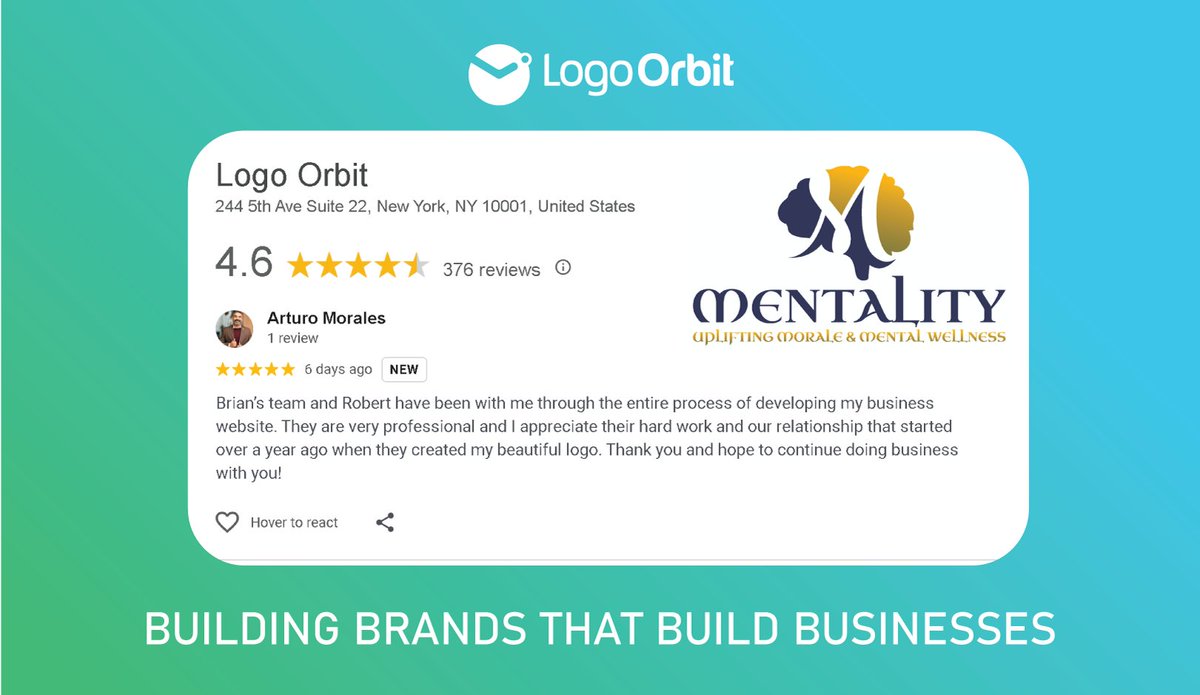 LogoOrbit's tweet photo. From a logo to a full website 💎
Arturo Morales, a Mental Health Coach from Oceanside, CA, trusted us twice — first for his logo, then his website.
That’s what long-term partnership looks like.

https://t.co/EGl9iGinXE
#LogoOrbit #ClientSpotlight #BrandTrust https://t.co/yLOLteaGeF