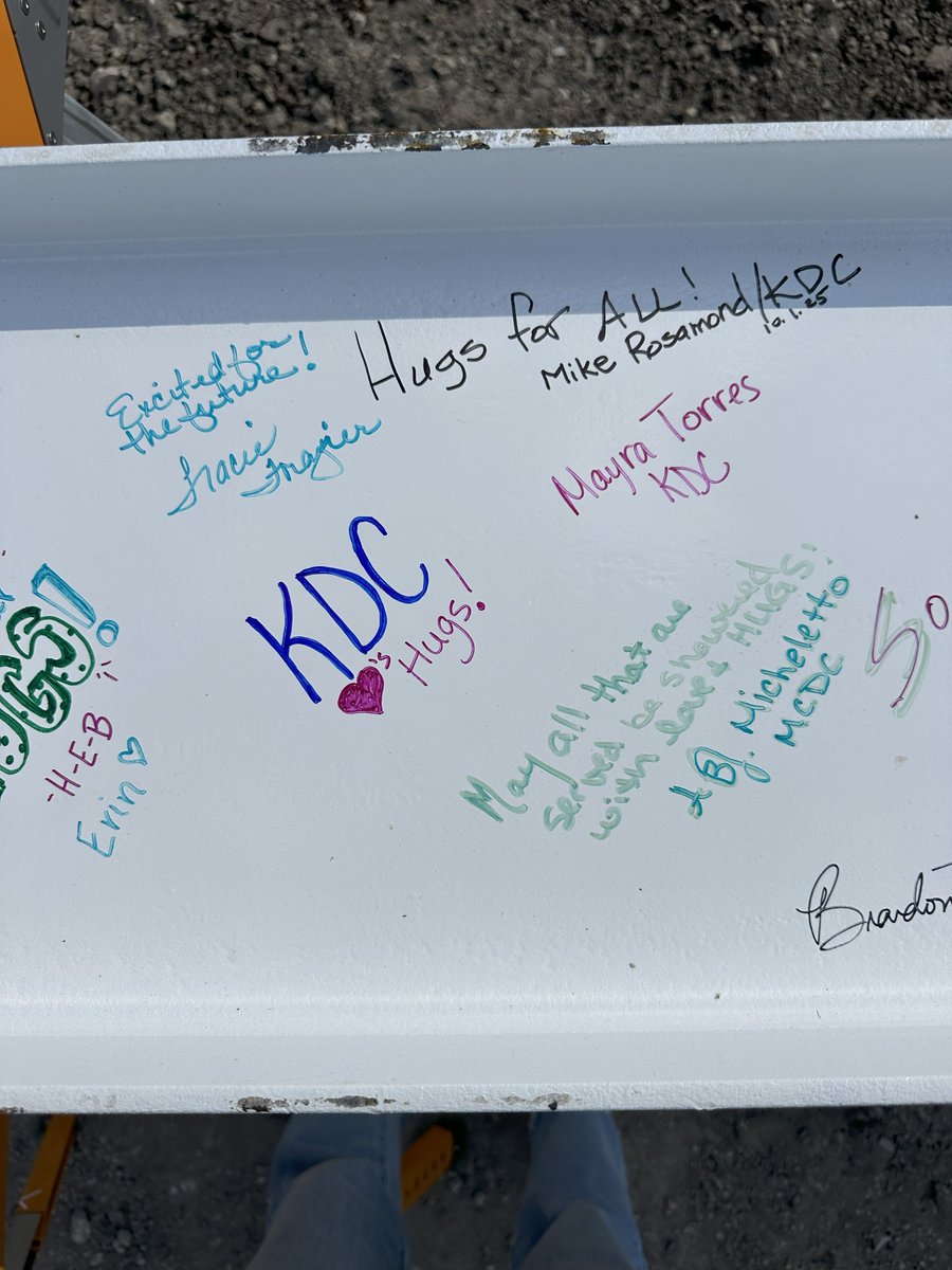 KDC_Development's tweet image. A beam signed, a milestone reached!
The Hugs Café HQ project celebrates its structural completion with a beam signing ceremony. This important step brings the project one step closer to serving the community and honors the many contributions that made it possible.
#KDCCares