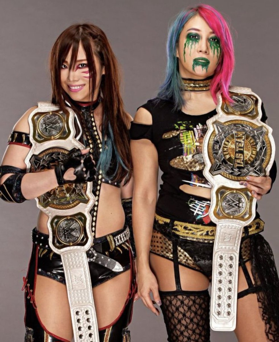 AsukaEnforcer's tweet image. 6 years ago, Asuka and Kairi, the Kabuki Warriors won the tag team titles starting there historic 180 days reign.
Forever the Greatest Tag Team of all time.💪🎭🪭🏴☠️🌊
#Asuka #KairiSane #KabukiWarriors