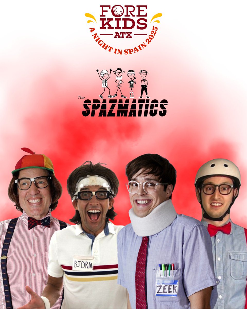 🎸 Get ready to rock at the 2025 FORE Kids ATX Par-Tee! 🎤 We’re thrilled to announce The Spazmatics as this year’s live entertainment — bringing all the best ‘80s hits, energy, and nostalgia to the stage. 

Lace up those dancing shoes and join us for a night you won’t forget!