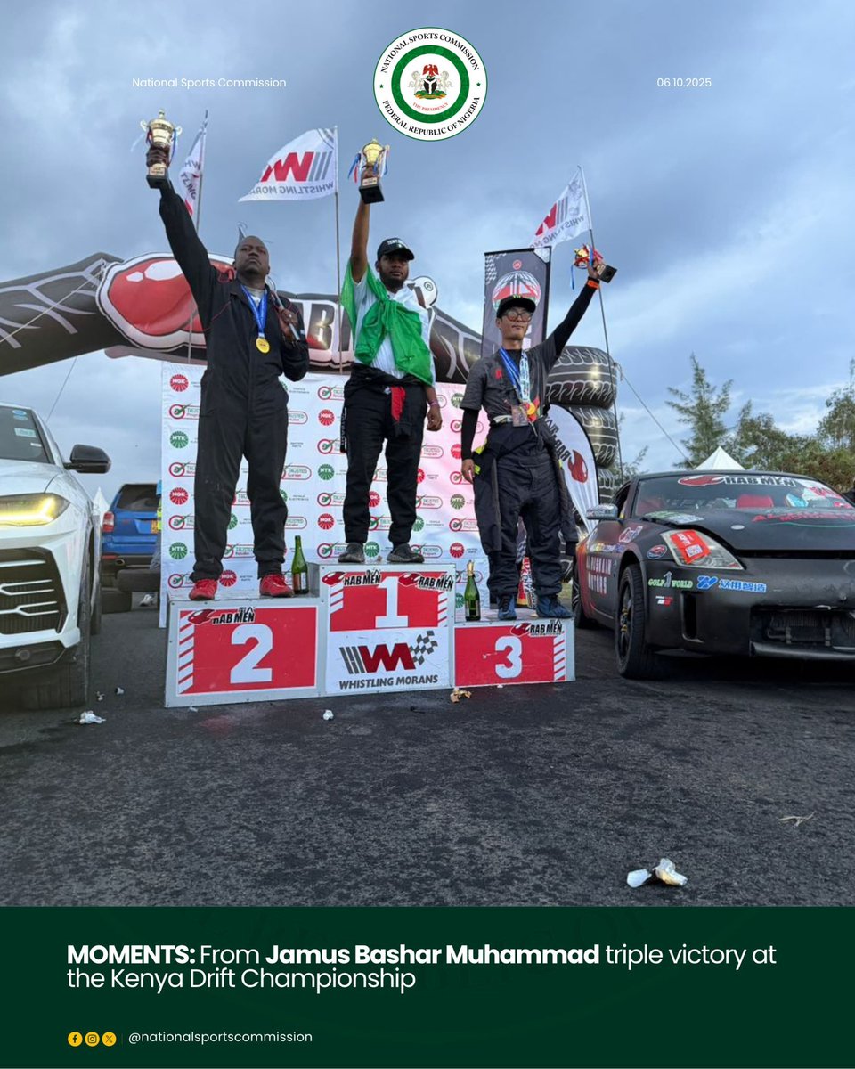 whitenigerian's tweet image. Team Nigeria won the East African Drift Championship 2025! Congratulations @jaybash10 🇳🇬🎉