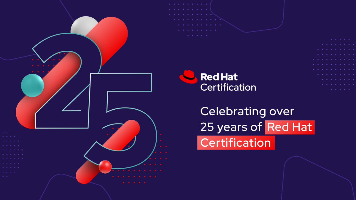 With 25+ years of <a href="/RedHat/">Red Hat</a> Certification behind us, there's an exam for every stage of your journey. Discover the one that matches your expertise: red.ht/47QlatT