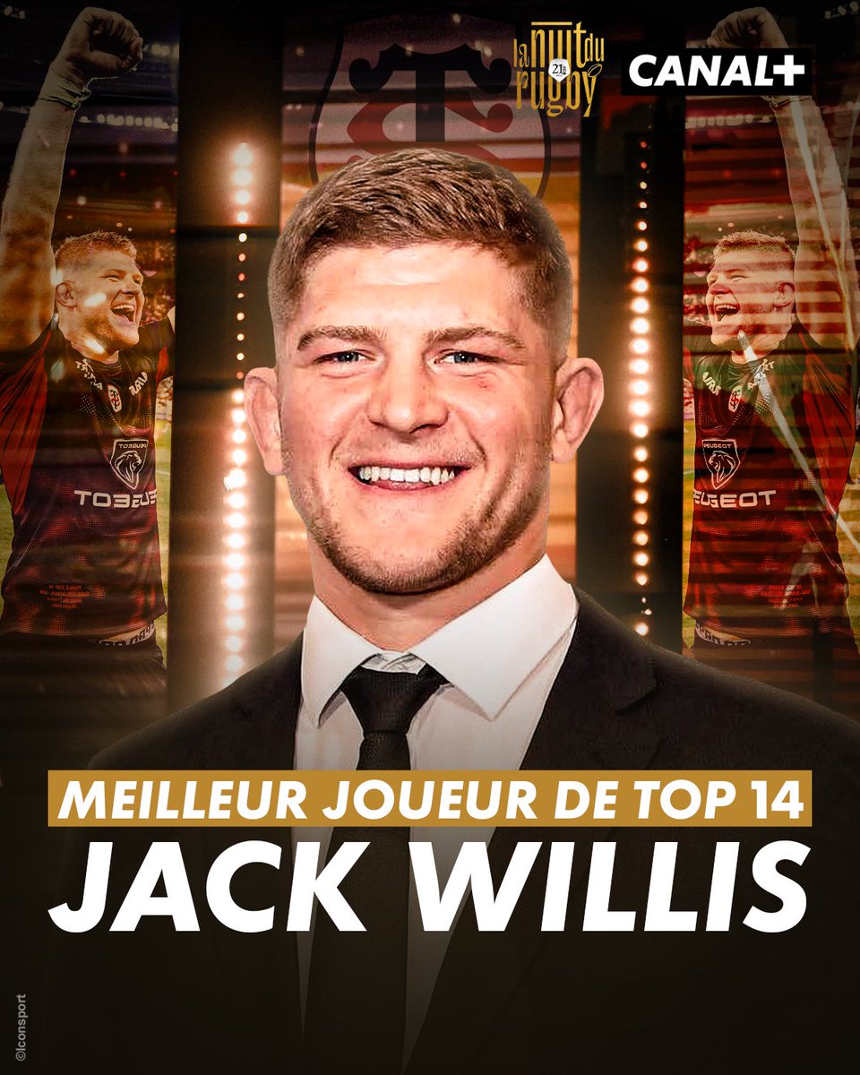 LE MEILLEUR JOUEUR DE L'ANNÉE DE TOP 14 EST JACK WILLIS ⭐️

<a href="/StadeToulousain/">Stade Toulousain</a> 

#NuitDuRugby | #TOP14
