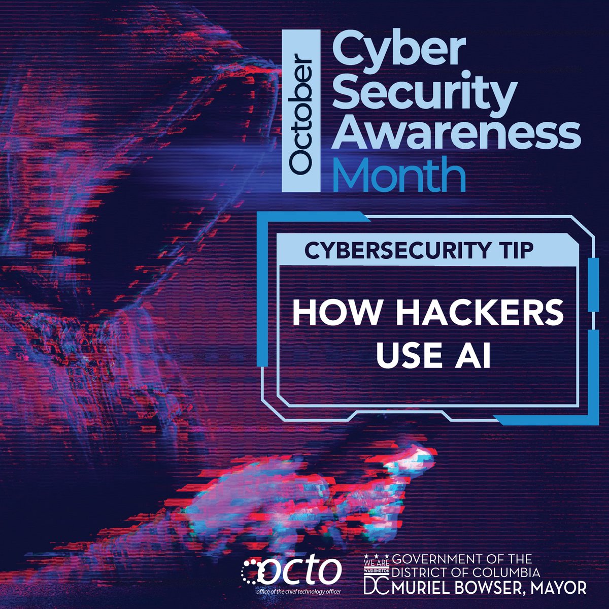 OCTODC's tweet image. Cybercriminals are using AI to trick people. Some tools can even mimic voices or faces (called “deepfakes”).
Protect yourself with the “Core 4”:
✔ Strong passwords
✔ Multi-Factor Authentication (MFA)
✔ Regular software updates
✔ Report suspicious emails or messages
