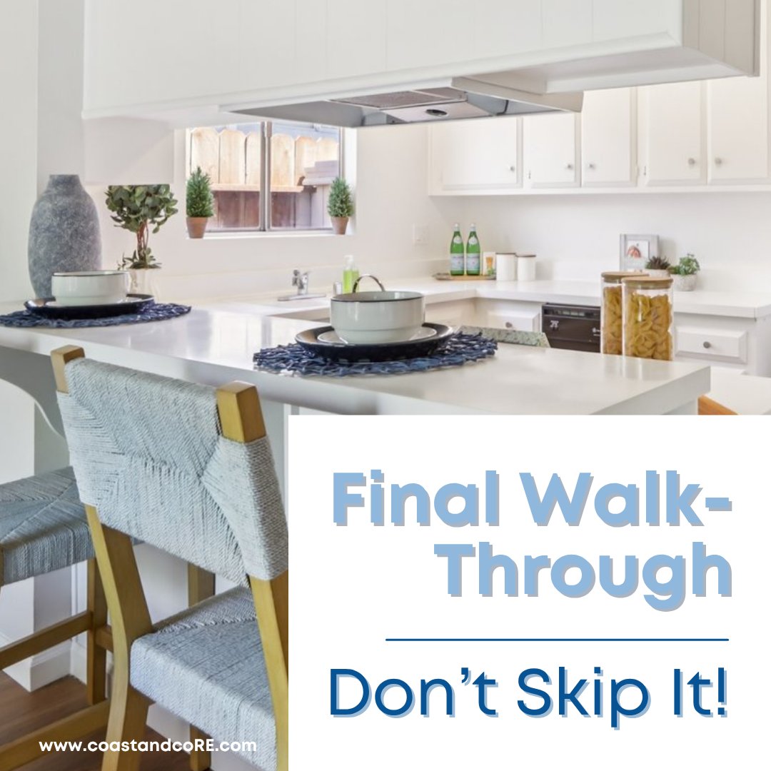 Coast_Co_RE's tweet image. 👣 Final Walk-Through: Don’t Skip It!
You’re almost at the finish line—but before you get the keys, there’s one step you shouldn’t overlook: the final walk-through.

#CoastAndCoRealEstate #FinalWalkThrough #HomeClosingTips