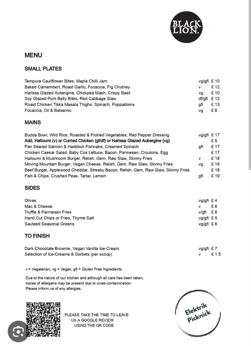 NEWS! It was great to visit the <a href="/blacklion_btn/">Black Lion Pub</a> in #Brighton and discover they have arange of #glutenfree options on their menu including fish &amp; chips! 🐟🍟
When I discussed with the staff about being #coeliac they were really thorough, taking it all into consideration.