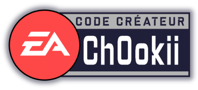 Hello! Mon code créateur chez Electronic Arts vient d'être activé. Lors de tout achat chez EA (Battlefield 6? 😎 ), n'hésitez pas à rentrer le code "Ch0okii" au moment du règlement. Un petit geste pour un grand soutien. Des 💙.
