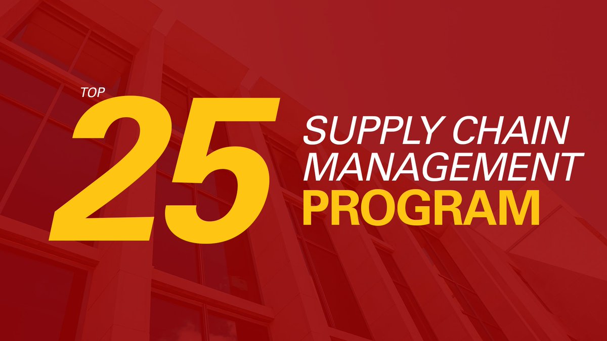 Our supply chain management program has been named a top 25 program in the nation per <a href="/usnews/">U.S. News & World Report</a>! <a href="/usnews/">U.S. News & World Report</a> is a recognized leader in independent higher education rankings and reports.