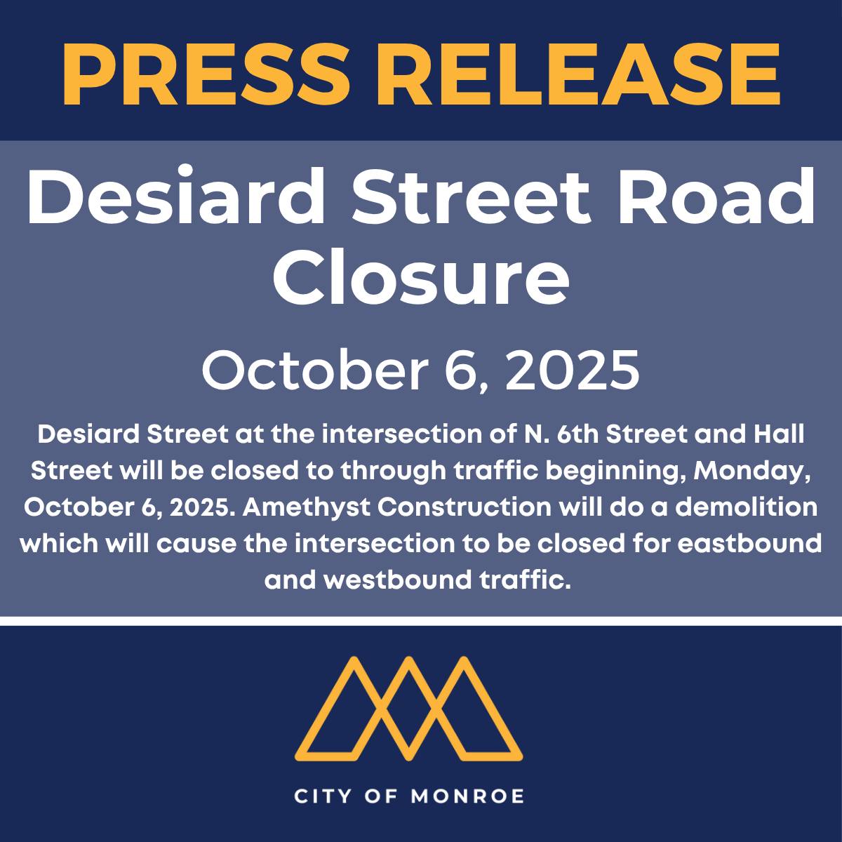 City of Monroe, LA tweet media