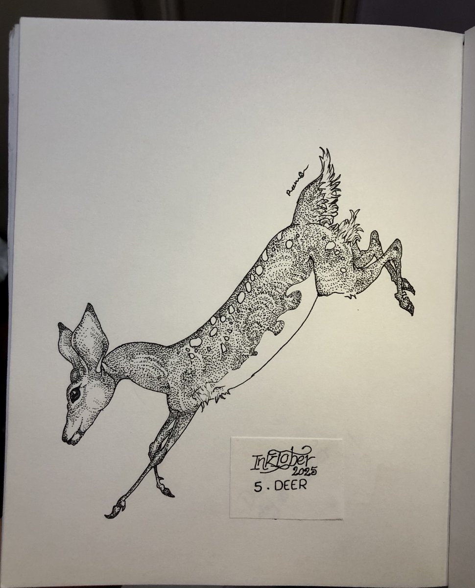 Day 5: Deer 🦌✨
#Inktober2025
