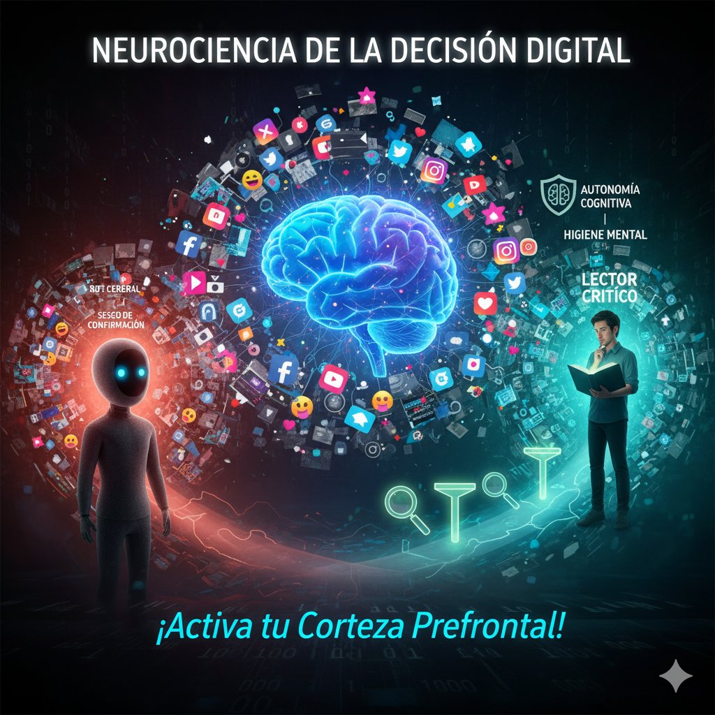 En el feed infinito de las redes sociales, la sobrecarga constante y el sesgo de confirmación nublan tu juicio lógico. Ejercer criterio propio es una higiene mental para filtrar la desinformación y proteger tu autonomía cognitiva. ¡No seas un bot cerebral, sé un lector crítico!