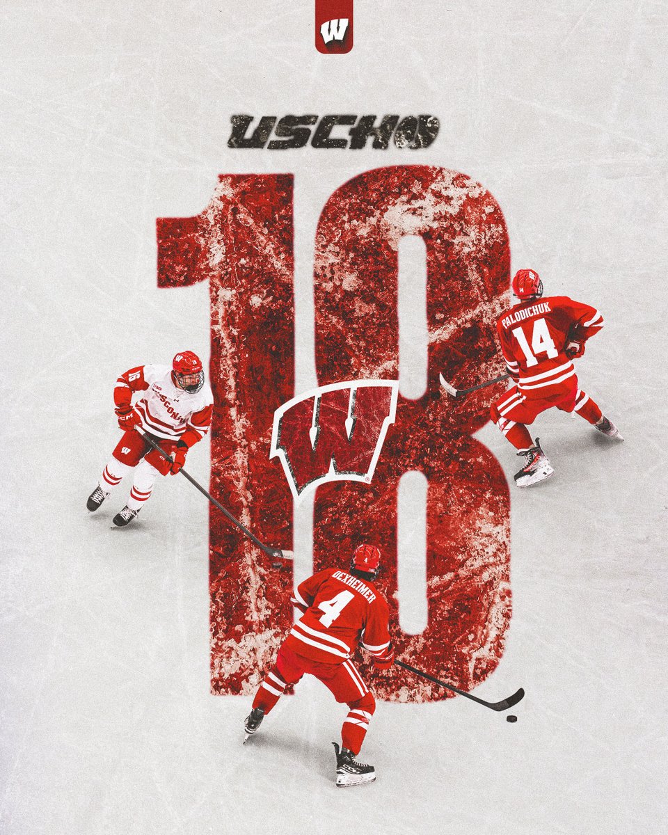 BadgerMHockey's tweet photo. We climbed two spots ⬆️ https://t.co/qTIJFtciUN