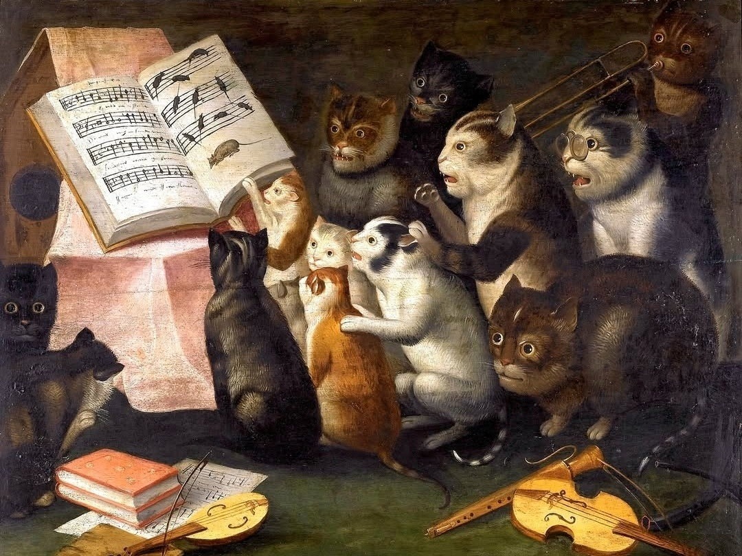 vintagestuff4's tweet photo. Cat Concert
Ferdinand Van Kessel https://t.co/CjYE7NK4V9
