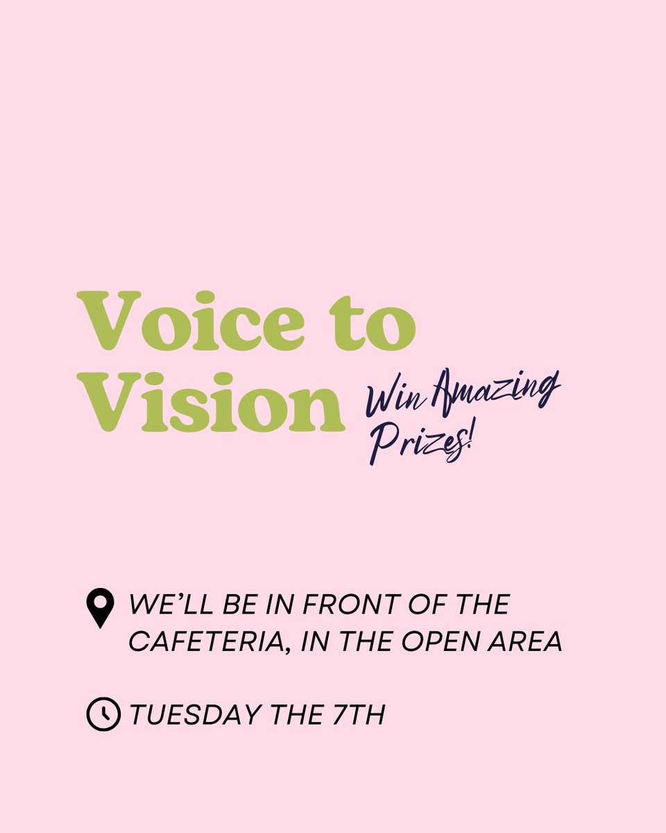 Chartwells_CUNE's tweet photo. Voice to Vision Win Amazing Prizes! 🎁
We’ll be in front of the cafeteria (open area) Tuesday, Oct 7 | 9:30–12 PM ⏰
Play the game, fill out the survey, and enter for a chance to win an Alexa Echo Dot!
Don’t miss it! 💥 https://t.co/ku569Z8wG6