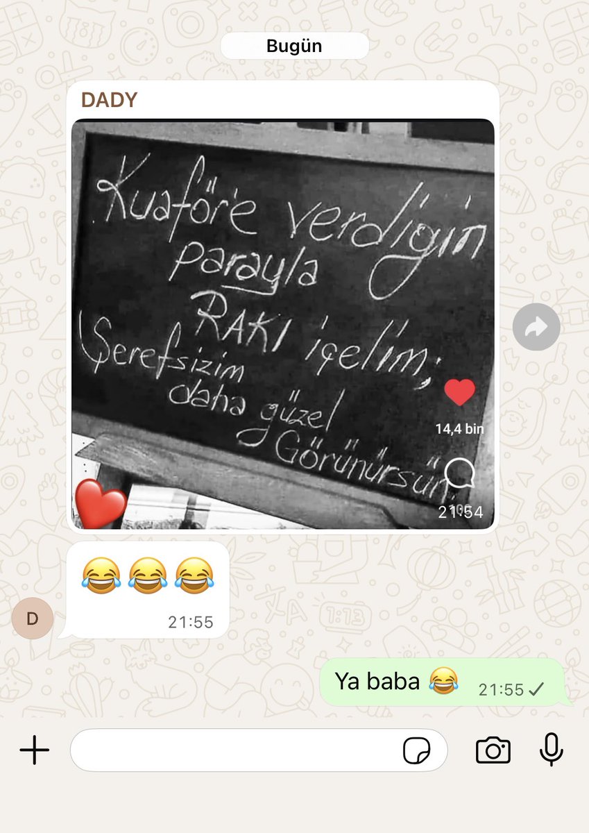 Babam kart ekstresini görmüş sanırım 😂🫰🏻