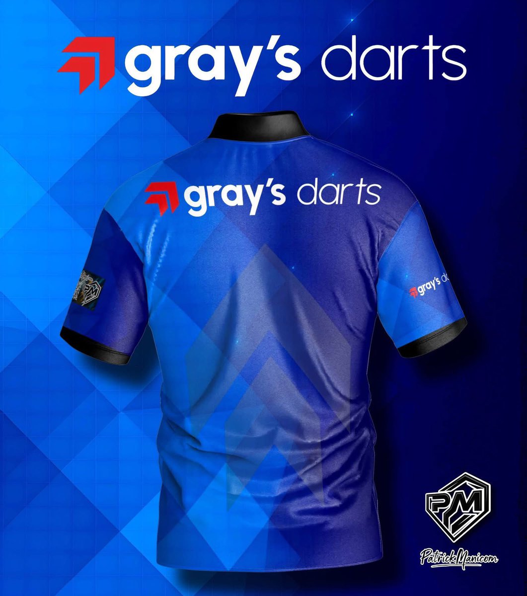 New official grays darts shirts coming soon! Keep your eyes peeled! #PDC #Darts <a href="/OfficialPDC/">PDC Darts</a> <a href="/PDCEurope/">PDC Darts Europe</a> <a href="/LoxleyDarts/">Loxley Darts</a> <a href="/DoubleTopDart/">Double Top Darts</a> <a href="/doubletopdave/">Dave Francis</a> <a href="/KevinVinnie2/">Kevin “ The Rivet “ Asselman</a> <a href="/kieranwynn1/">KWynn180</a> <a href="/Flexiboards/">Flexiboard⬆️🎯⬇️</a> <a href="/livedarts/">Live Darts</a> <a href="/ArkansasDarts/">🎯Arkansas Darts</a>