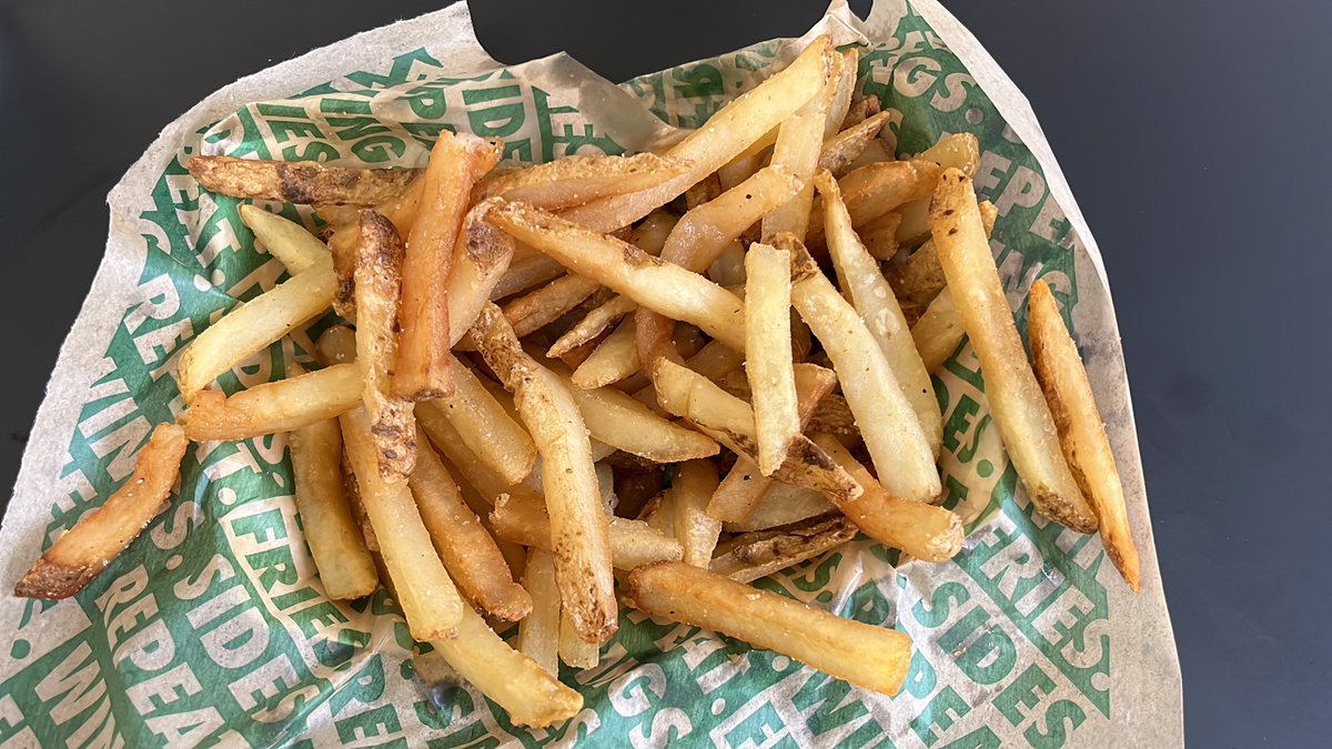 Basket of undercooked fries 😞 🤦🏾‍♂️ trust me, the pic makes the situation look better than it is
<a href="/wingstop/">Wingstop</a>
