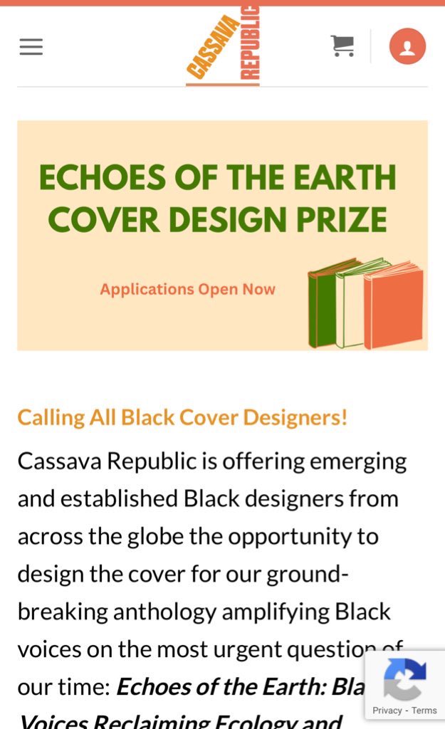 OnlyoneYomi's tweet image. 1st - $700
Runner up - $200 each
🚨BIG CALL FOR BLACK DESIGNERS! 🚨
@CassavaRepublic wants your creativity on the cover of Echoes of the Earth 🌍📘
💰 Winner gets paid + full credit!
Visit cassavarepublic.biz/cover-design-c…
Repost — let more designers catch this!