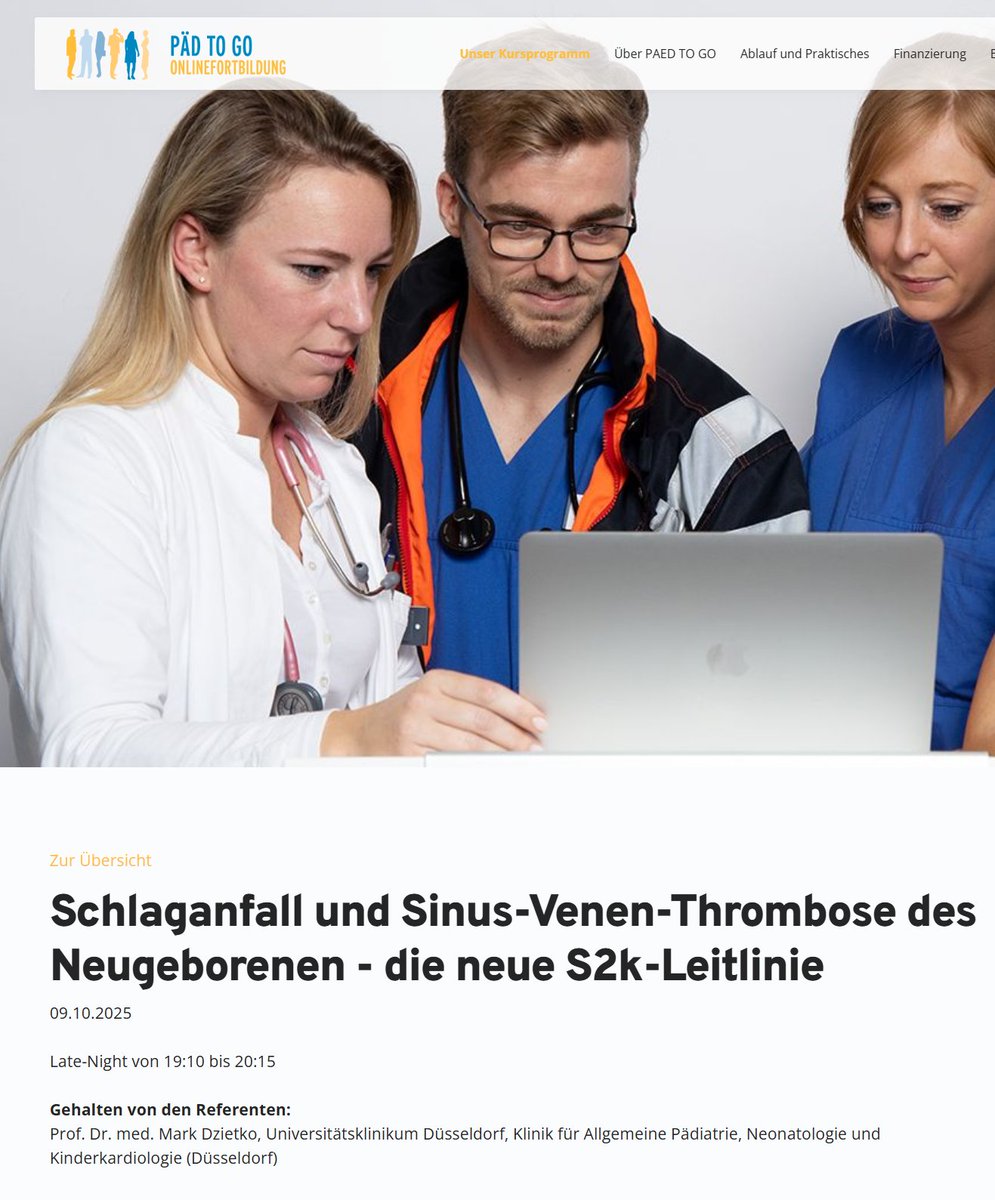 MBerghaeuser's tweet photo. #PAEDTOGO kommt zurück mit neuen Fortbildungen. Am Donnerstag geht es um #Schlaganfall und #Sinusvenenthrombose des #Neugeborenen

#CME #Fortbildung #kinder #kinderheilkunde https://t.co/janjh8YGai
