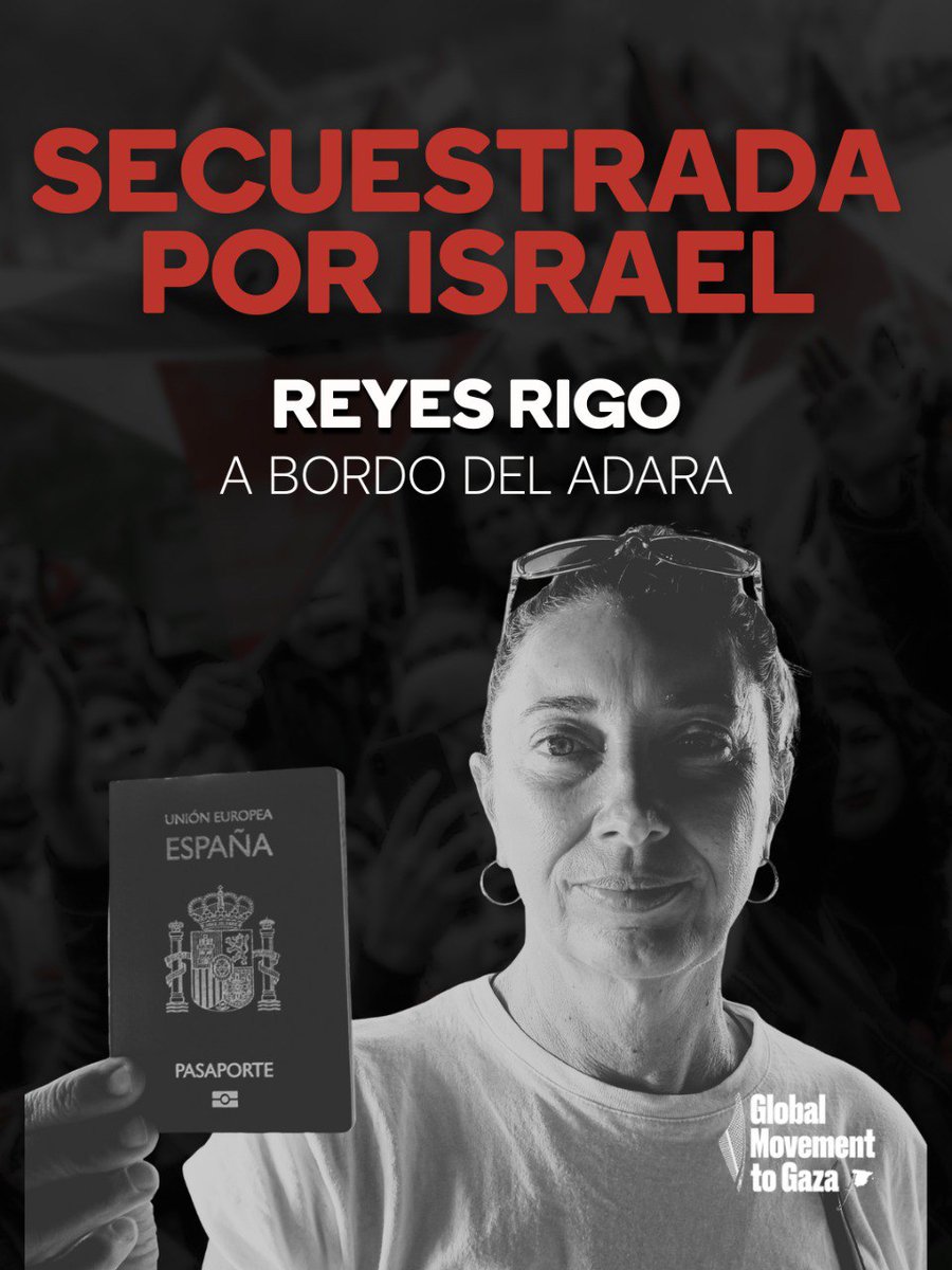 Global Sumud Flotilla |
🔴 No están todxs liberados. Falta la compañera Reyes, secuestrada en una cárcel israelí, y siguen las personas palestinas detenidas ilegalmente en prisiones de Israel.
#DetenidosIlegales #DerechosHumanos #JusticiaParaTodos #SolidaridadInternacional