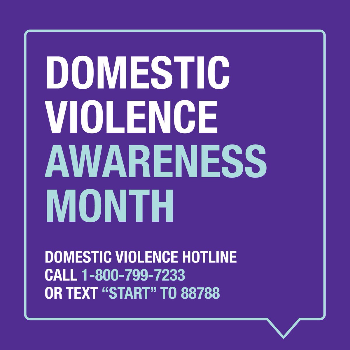 October is Domestic Violence Awareness Month. This month, we stand with survivors and their families. Let’s continue to listen, support, and remind those experiencing abuse that they are not alone and that help is available.