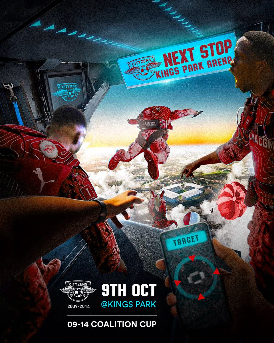 The Social Media Defending Champions <a href="/Cityzenz_FC/">Cityzenz FC</a> are ready for <a href="/Kingsparkarena/">King's Park Arena</a> this #Independence Day at the Inaugural 09-14 Coalition Tournament.