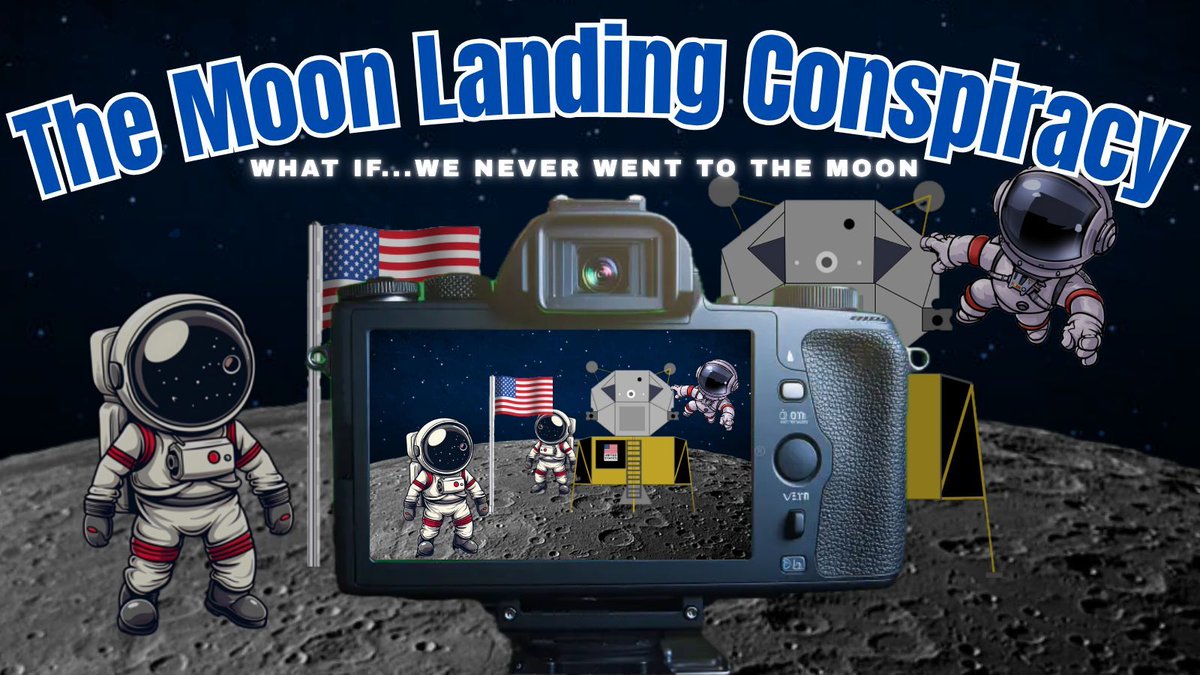 UATwitch's tweet image. Did we actually walk on the moon...or was the &quot;one small step for man&quot; actually taken on a Hollywood movie set?🤔🚀 

Check out our blog on the circulating conspiracy theories on the moon landing to decide for yourself.🌌🌖

Link in bio | #moonlanding #NASA #conspiracytheory