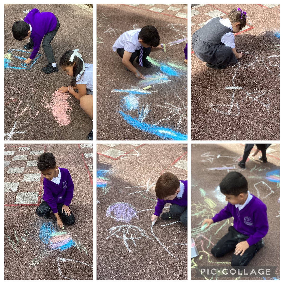 We have been exploring and drawing pictures of God’s wonderful world.