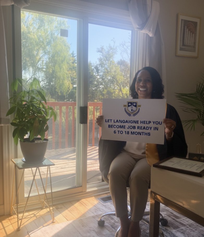 Langaigneed's tweet image. Let us help you become job ready in just 6 months. 
Visit us at: langaigne.ca 
Or toll free: 1(800)819-7970
#onlinediploma #ontario #langaigne
#distancelearning #osapfunding #studentassistance #grants #ontariogrants #adultlearners #secondcareer #onlinelearning