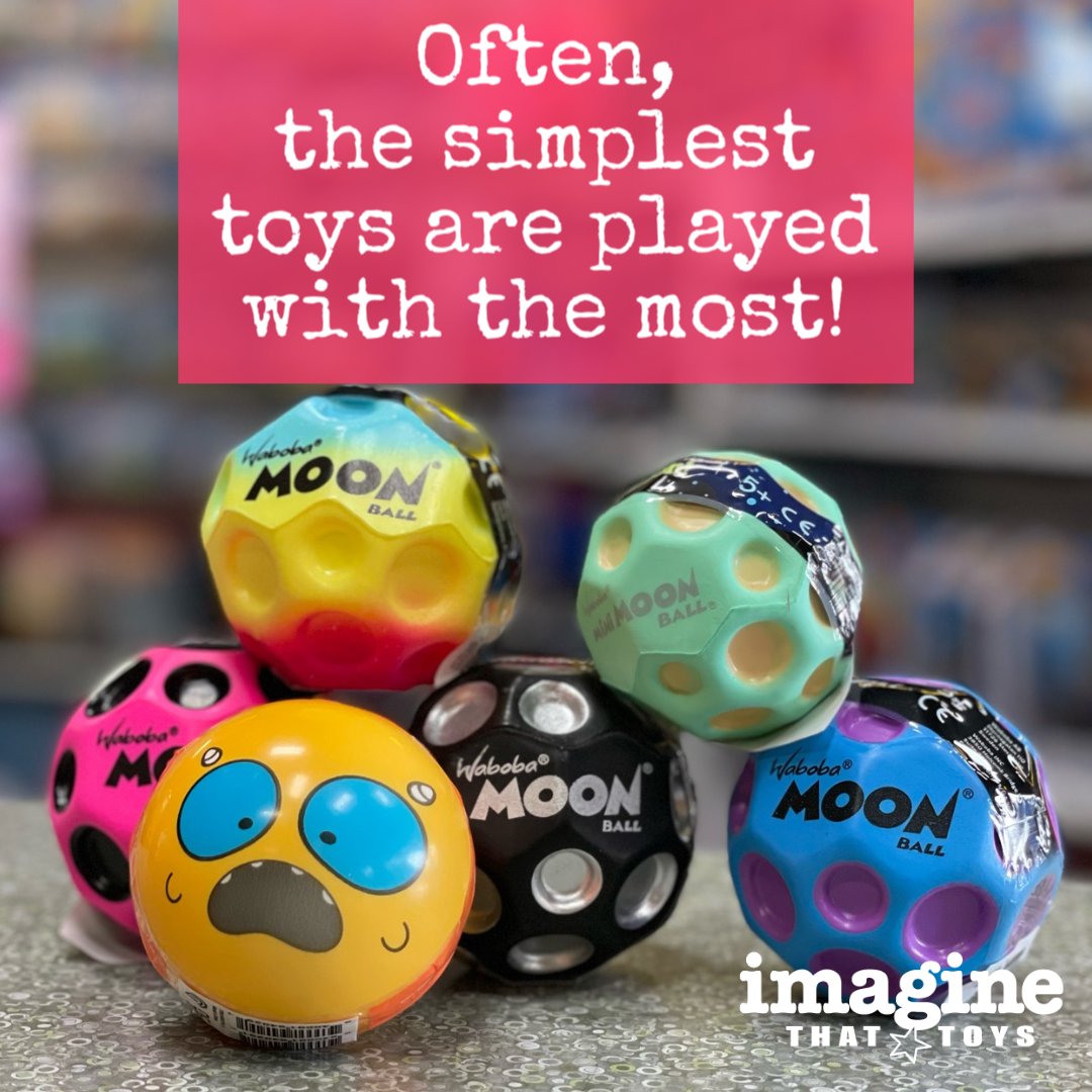 ImagineThatKS's tweet image. Moon Balls are all the rage because they practically ounce as high as the moon! 

#imaginethattoys #moonball #simple