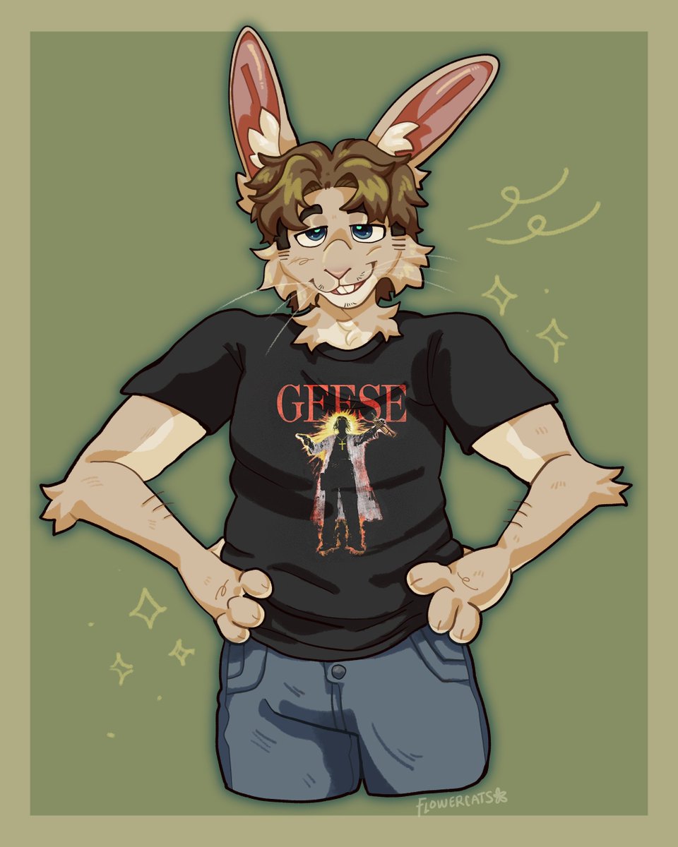 YAY new art !! shaded halfbody 4 <a href="/rabbitechoes/">rabbit guy 𓃹</a> !!