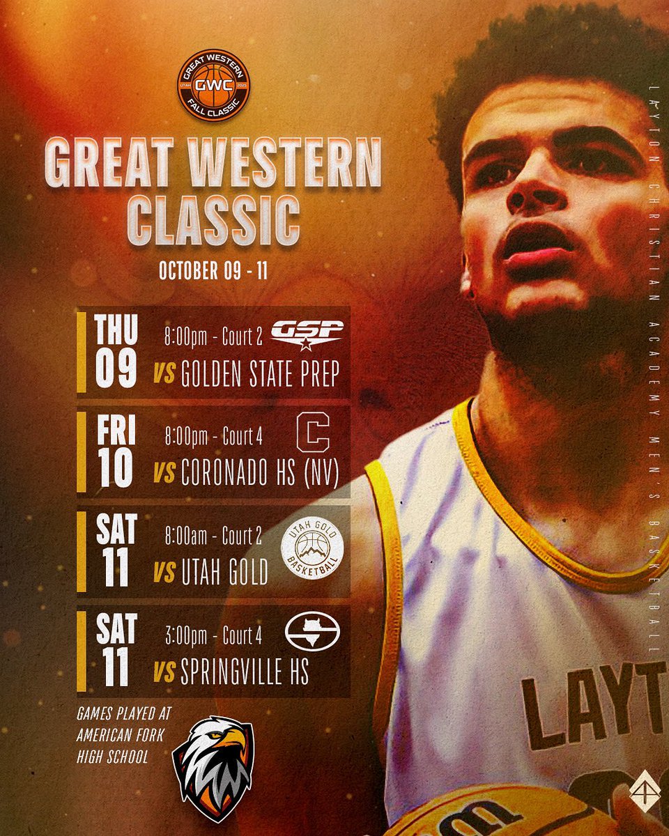 The schedule for <a href="/greatwesterncl/">Great Western Classic</a> just dropped! Layton Christian is playing in another event in front of college coaches this week in Salt Lake City against high level competition. Looking forward to play in another well run event and continue to grow as a team.