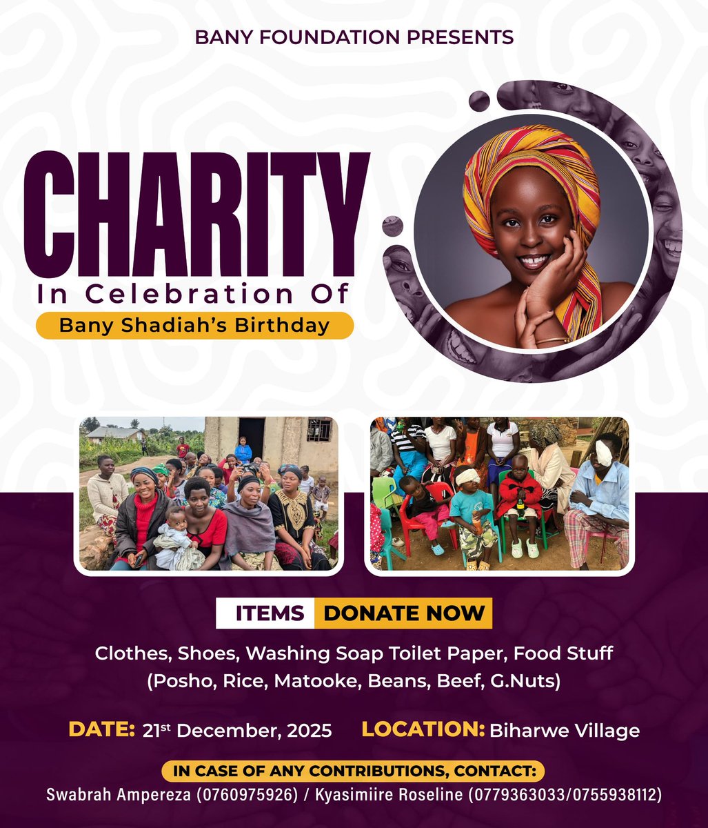 And yes, a few months to my day and celebrating with the other people that have not celebrated their days because I have belief that they also need to be celebrated <a href="/ShadiahBany/">Dr.Shadiah Bany🖤🩺💊</a> <a href="/Ankoreheritage/">MISS TOURISM ANKORE</a> <a href="/BakiriraShallon/">Bakirira Shallon</a> <a href="/UNICEF/">UNICEF</a>