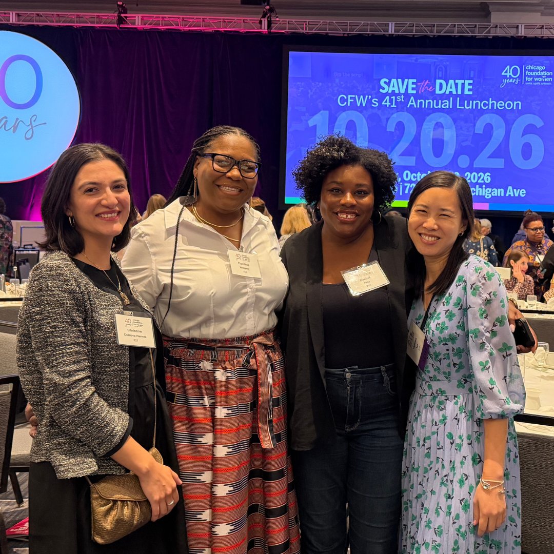 Congratulations to CFW on reaching an incredible milestone— 40 years of empowering women and girls across the Chicago region! Members of the CUE Team were honored to attend this year's luncheon and hear from Allyson Felix, one of the most decorated runners in Olympic history.