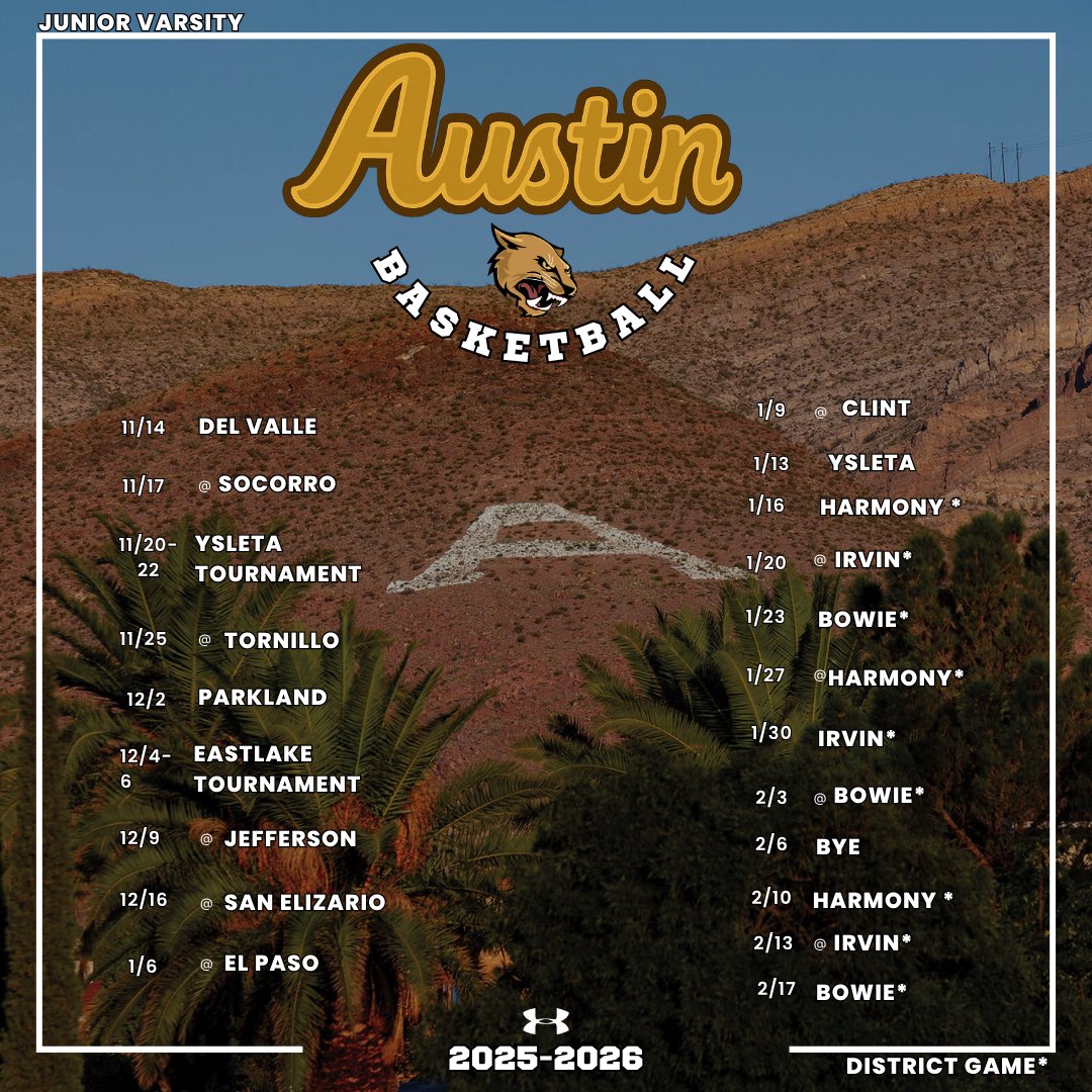 AontheMTN_Hoops's tweet image. 🚨SCHEDULE ALERT🚨

25-26 Varsity, JV , &amp;amp; Freshman

Mark your calendars 🗓️ and come out to support Austin Boys Basketball 🏀