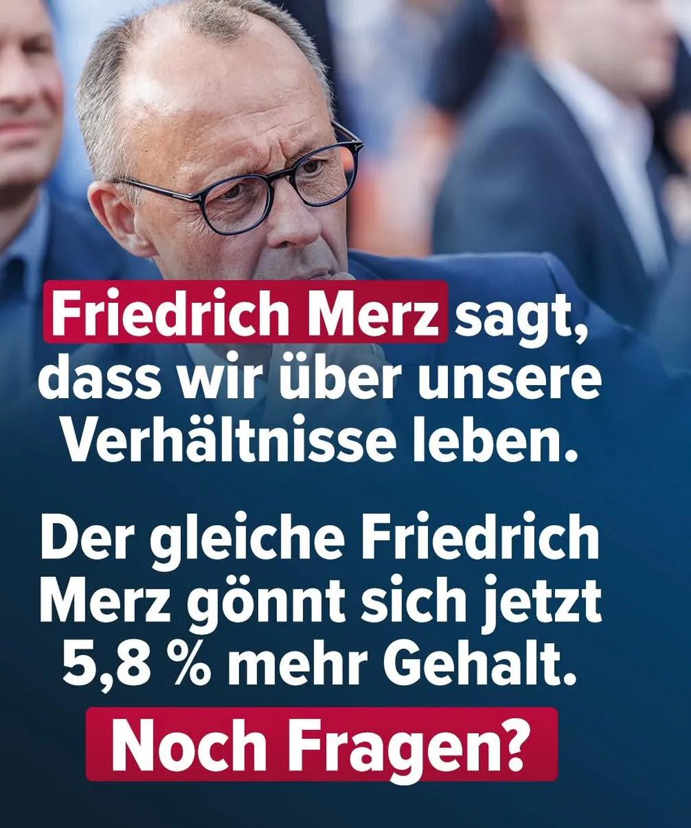 Unverschämt...
#Merz nicht mein Kanzler 
#niemehrCDUCSU