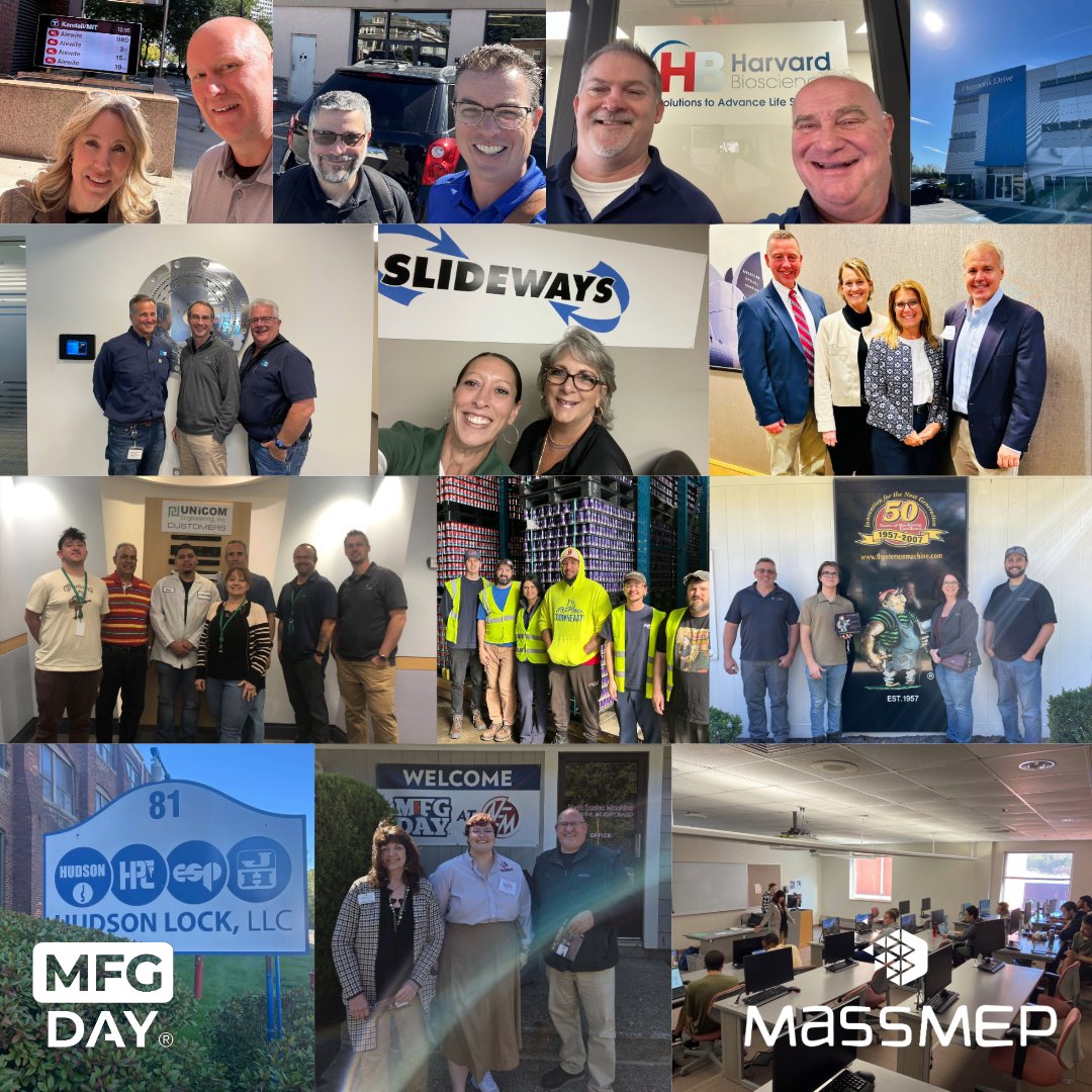 💪 What a great #MFGDay to kick off #ManufacturingMonth!

<a href="/MassMEP/">MassMEP</a>  staff were was across Massachusetts last Friday, touring facilities, leading trainings, and supporting the incredible manufacturers who power our state’s economy.

#MassMEP #MAManufacturing #ModernManufacturing