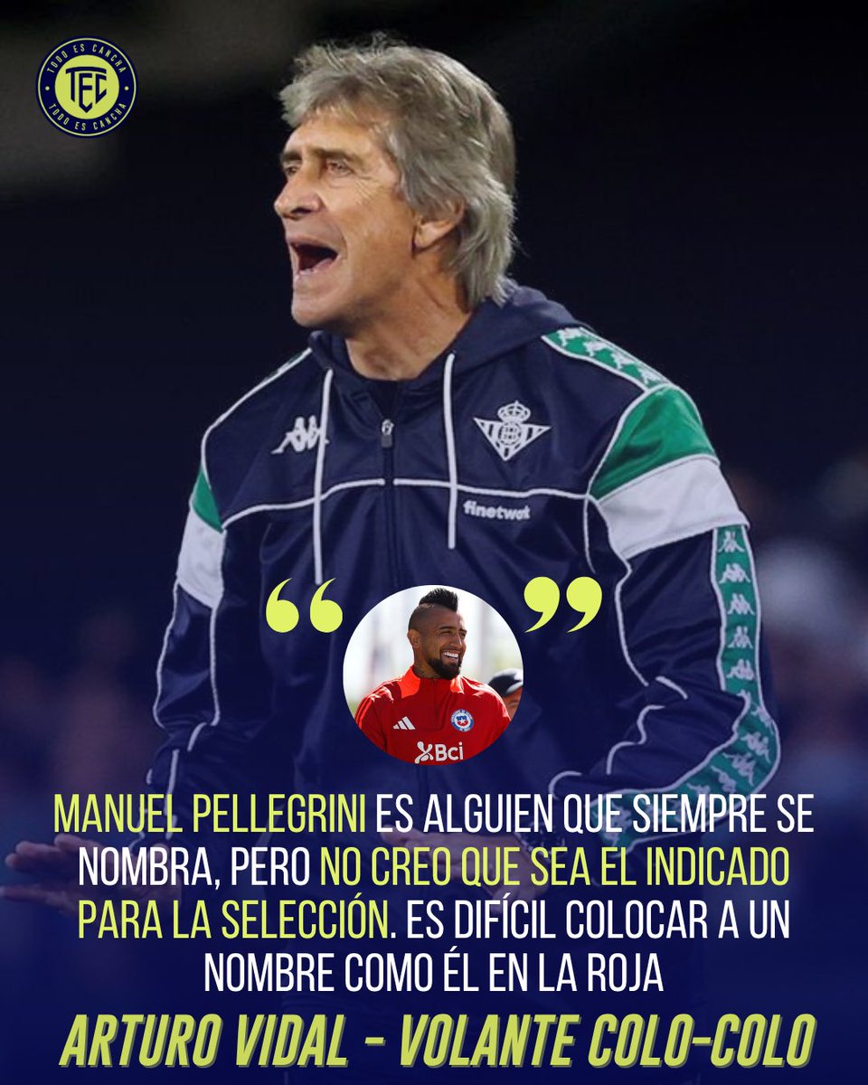 En conversación con TNT Sports, Arturo Vidal analizó el presente de La Roja sub 20 que está siendo liderada por Nicolás Córdova.🇨🇱

El volante de Colo-Colo fue crítico con el trabajo realizado por el DT, aunque destacó el esfuerzo de los jugadores que clasificaron a 8vos de final