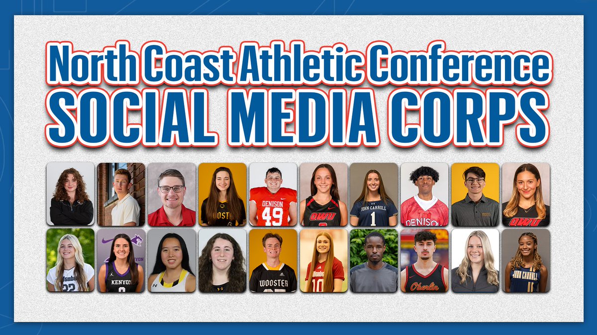 Introducing the 2025-26 NCAC Social Media Corps

This talented group will spend the year showcasing the people, programs, and moments that make the <a href="/NCAC/">NCAC</a> so special. 📲✨

#NCACSocialMediaCorps | #NCACPride

📰 | ncac.short.gy/gzLc2H