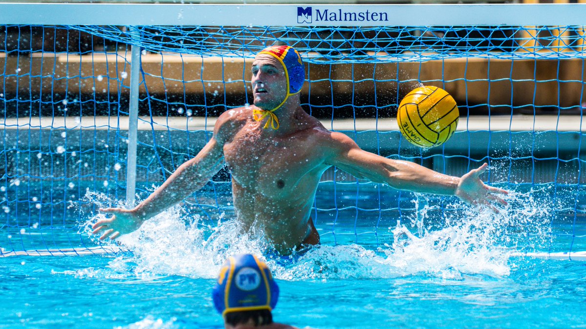 MPSF West/Delfina Player of the Week (Oct. 6):  
Nate Tauscher <a href="/UCLAWaterPolo/">UCLA Water Polo</a>
Photo by: <a href="/UCLAAthletics/">UCLA Athletics</a>

*26 saves, 17 GA (.605) over MPSF wins at No. 2 Cal, No. 4 Stanford. 
*Career-high 14 saves at Stanford. 

<a href="/srsportaquatics/">SR Sport</a>
srsport.com/delfina-custom… 
srsport.com/malmsten/