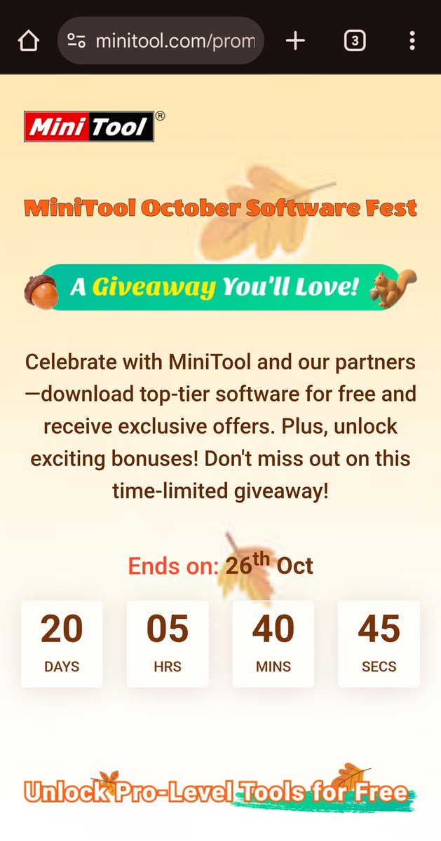 NarayanVision's tweet image. 👏Hats off to @minitool_ for making managing, recovering &amp;amp; protecting data so easy.💻

🎁Don’t miss the October Giveaway—grab premium software for free &amp;amp; level up your digital life!

#MiniTool #MiniToolGiveaway

Check it out:
minitool.com/promotions/lan…

@kingkohliO7 @dhruvin_0007