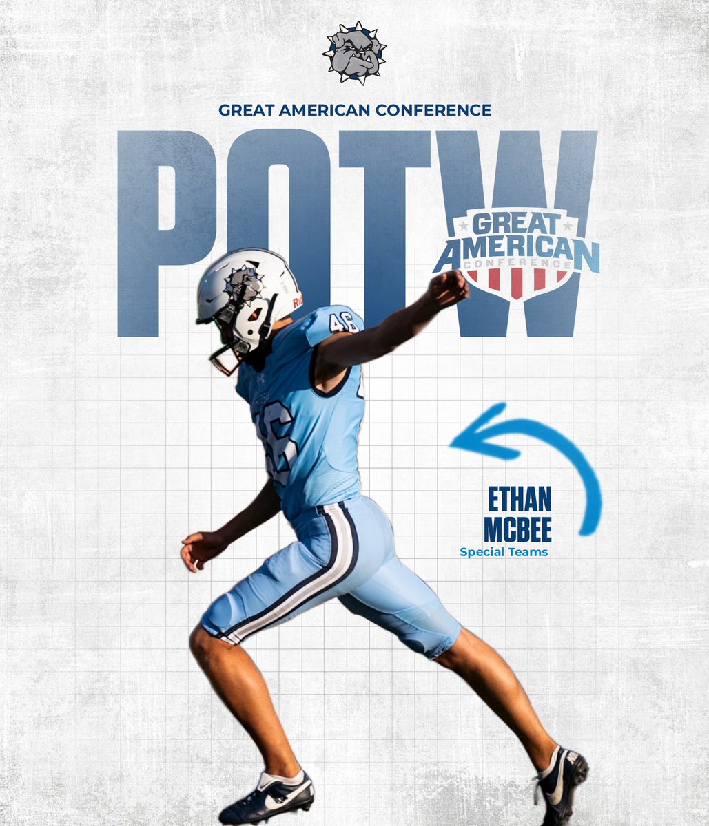 Ethan McBee is your Special Teams Player of the Week for Week 5! 🐶🏈