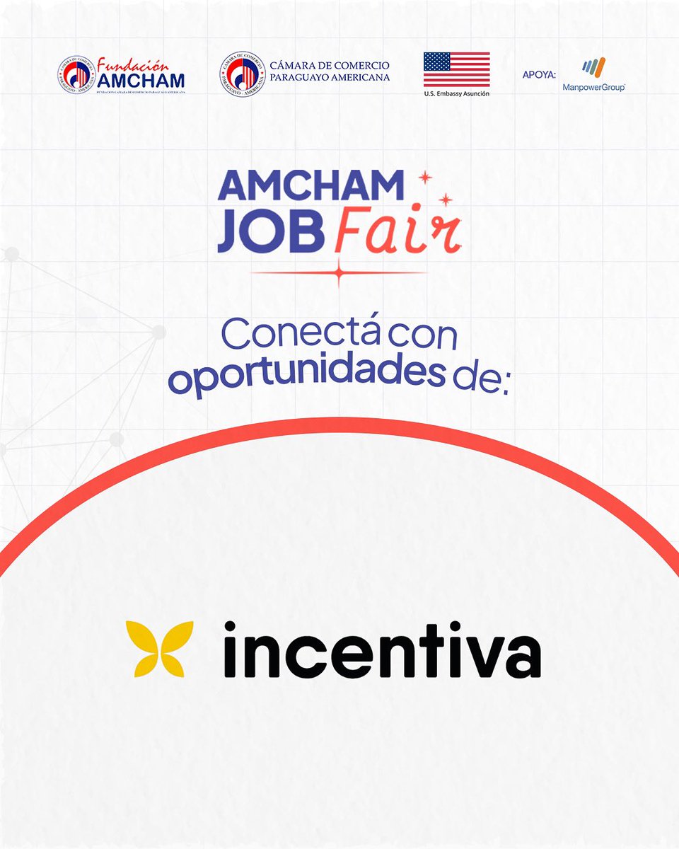 FundacionAMCHAM's tweet image. ✨Incentiva impulsa a personas y organizaciones a alcanzar su mejor versión✨ ¡Y están buscando talentos como vos!
Sé parte de AmCham Job Fair e impulsá tu carrera: bit.ly/participantesa…