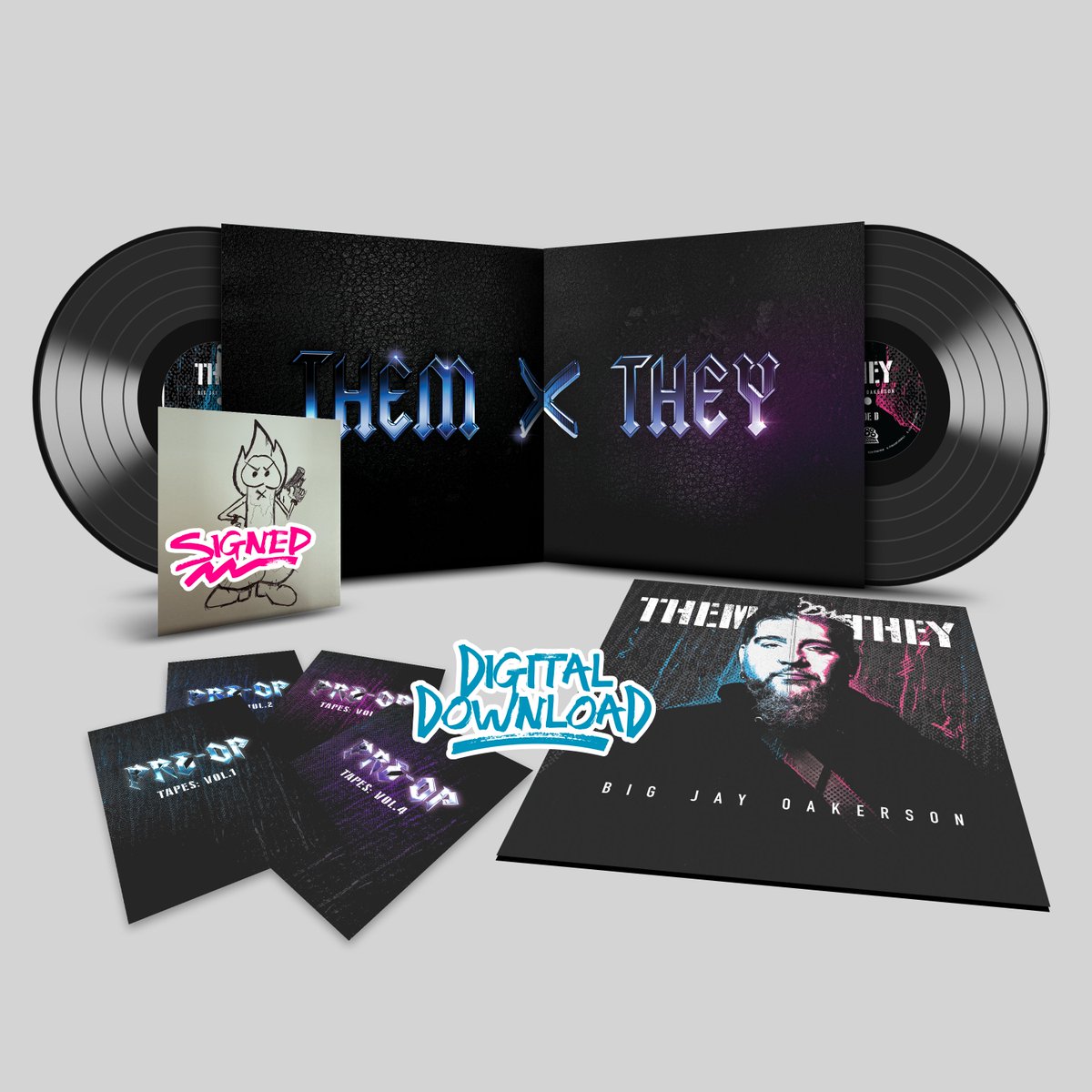 THEM/THEY the double album from <a href="/bigjayoakerson/">Big Jay Oakerson</a> is available for preorder on vinyl now! 800poundgorillamedia.com/pages/bigjay #CrackleCrackle