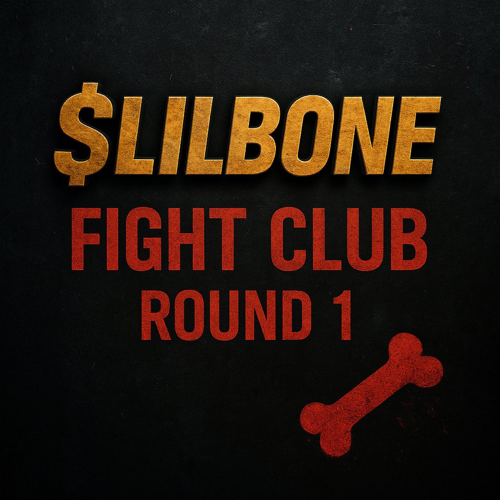 🔥 $LILBONE 𝗙𝗜𝗚𝗛𝗧 𝗖𝗟𝗨𝗕 - 𝗥𝗢𝗨𝗡𝗗 𝟭
Wanna earn 𝟲,𝟵𝟲𝟵 $LILBONE? Time to prove your brain is beyond repair. 🧠💀

1️⃣ Post the most absurd, unhinged, useless, or shameful tweet you can imagine.
2️⃣ Tag: #LILBONEFightClub
3️⃣ Drop your 𝗳🦴𝗸𝗶𝗻𝗴 𝗦𝗢𝗟 𝘄𝗮𝗹𝗹𝗲𝘁.